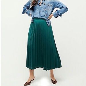 NWT J Crew Pleated midi skirt